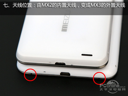 MX3外觀對比MX2